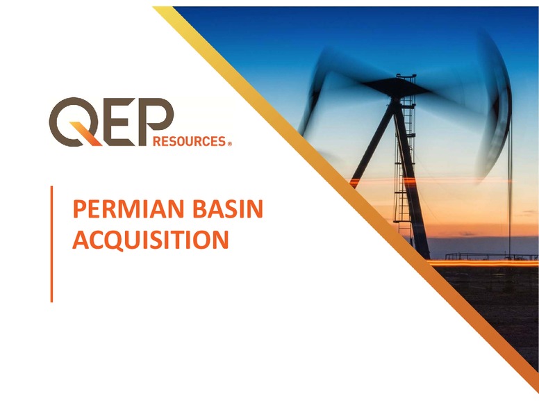 Q2 2016 Operations Update – QEP Resources, Inc. – slide 4