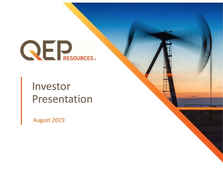 2Q 2019 Earnings Presentation – QEP Resources, Inc. – slide 1