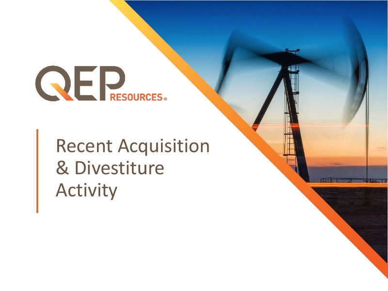 August 2017 Investor Presentation – QEP Resources, Inc. – slide 4