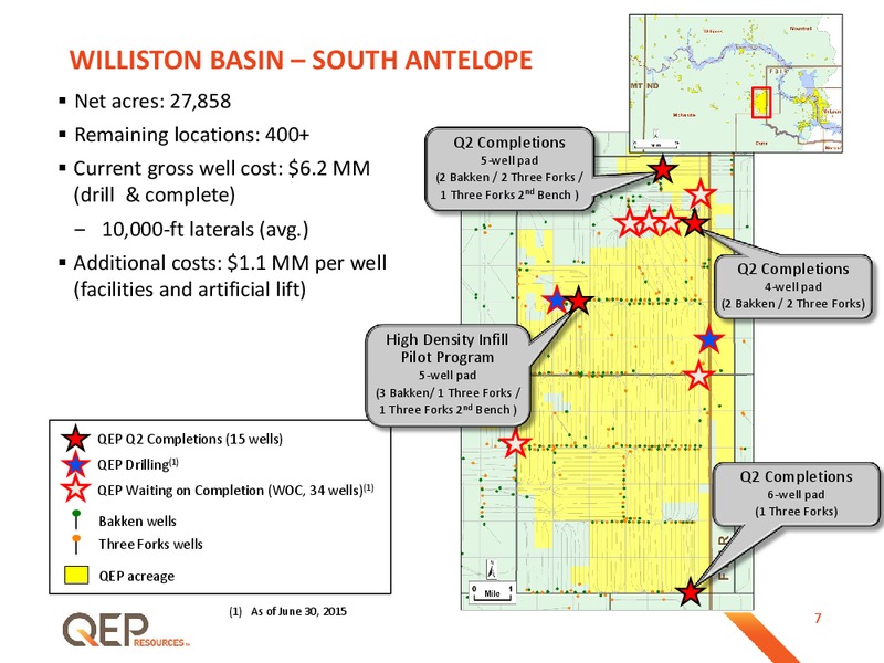 October 2015 Investor Presentation – QEP Resources, Inc. – slide 7