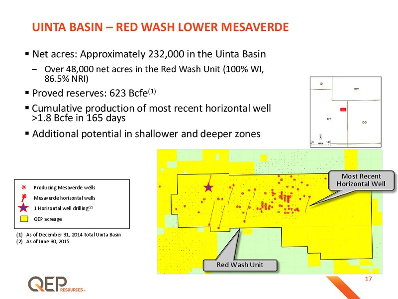 Q3 2015 Investor Presentation – QEP Resources, Inc. – slide 17
