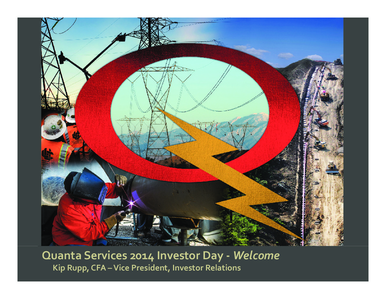 2014 Investor Day – Quanta Services, Inc – slide 1