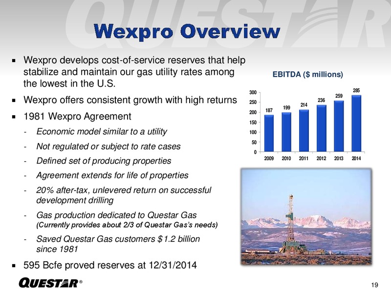 Investor Presentation – Questar Corp – slide 19