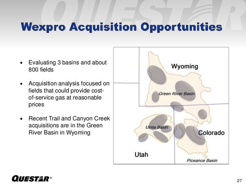 Investor Presentation – Questar Corp – slide 27