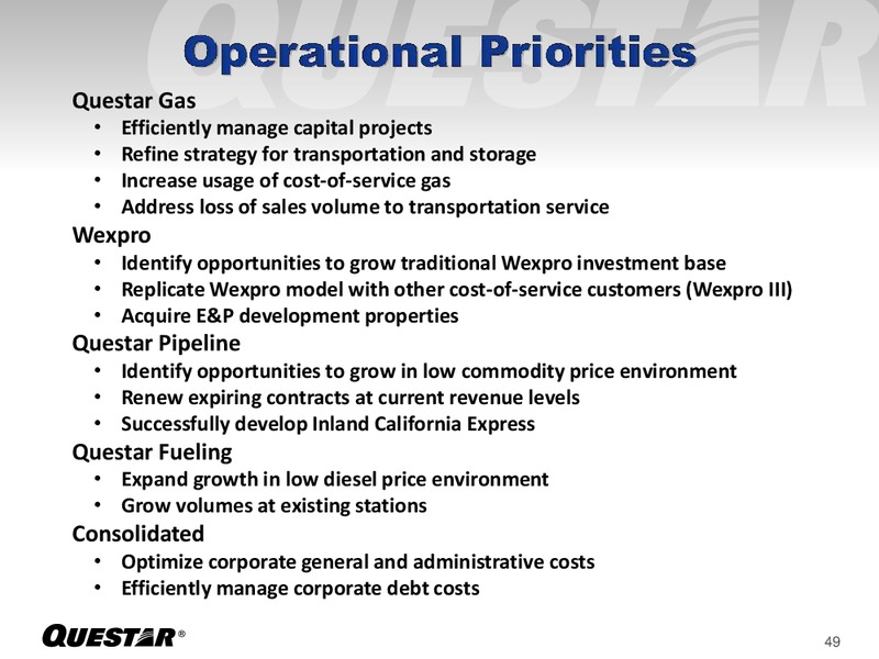 Investor Presentation – Questar Corp – slide 49
