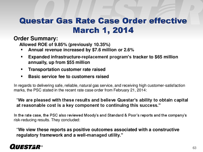 Investor Presentation – Questar Corp – slide 63