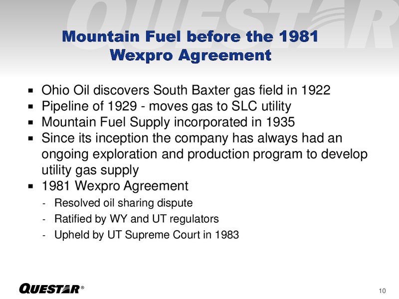 Analyst Day – Questar Corp – slide 10