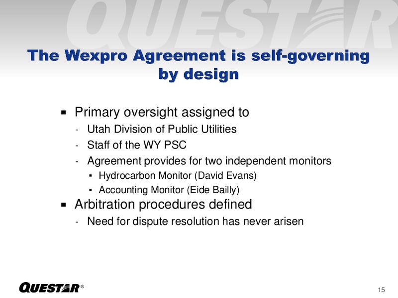 Analyst Day – Questar Corp – slide 15