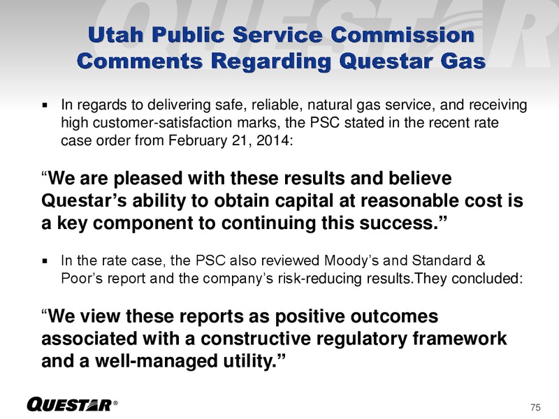 Analyst Day – Questar Corp – slide 75