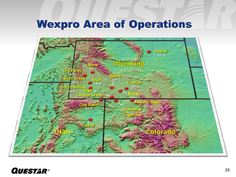 INVESTOR PRESENTATION – Questar Corp – slide 35