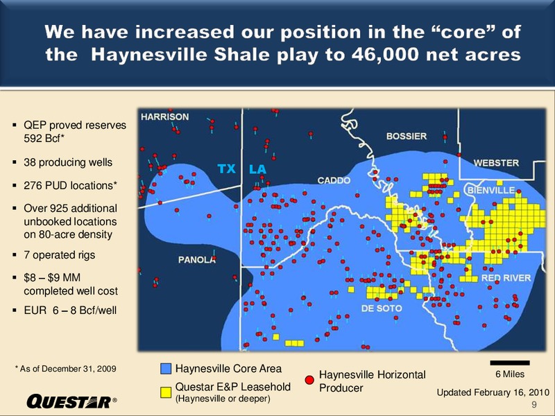 IPAA OIL & GAS INVESTMENT SYMPOSIUM – Questar Corp – slide 9