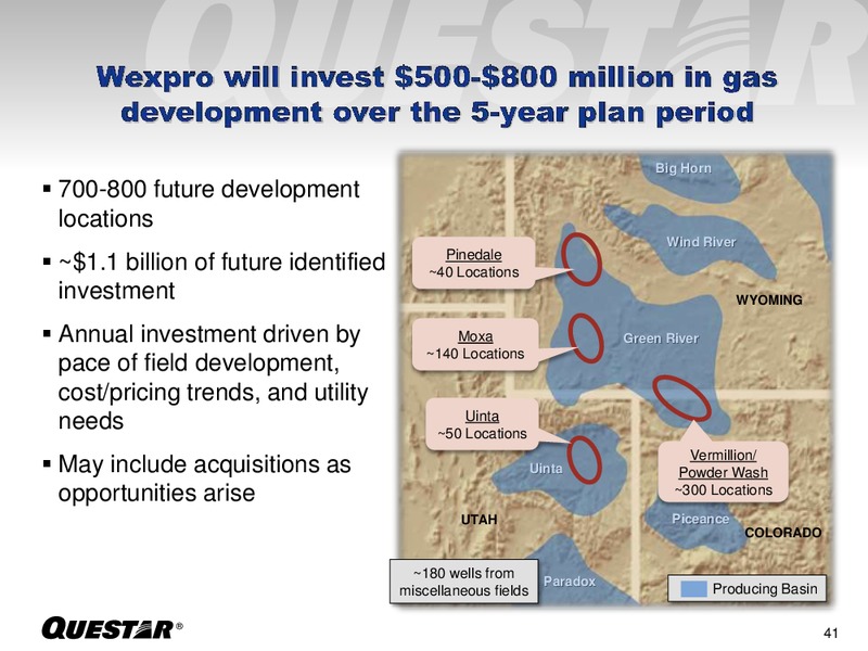 Investor Presentation – Questar Corp – slide 41