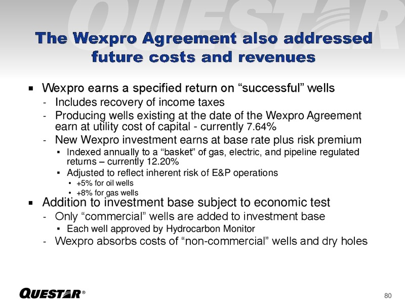 Investor Presentation – Questar Corp – slide 80