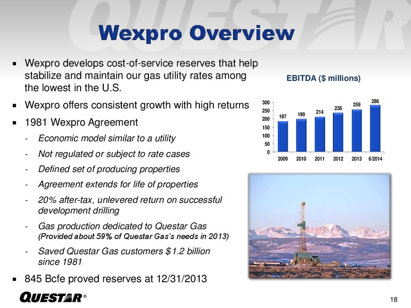 INVESTOR PRESENTATION – Questar Corp – slide 18