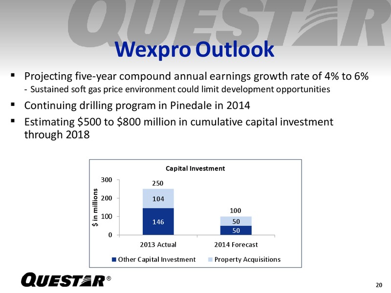 Fourth Quarter 2013 Earning Release – Questar Corp – slide 19