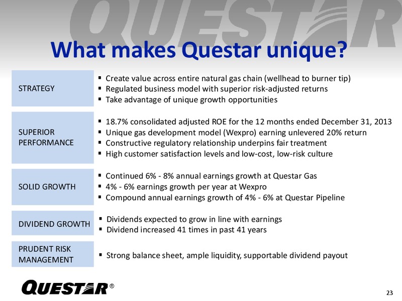 Fourth Quarter 2013 Earning Release – Questar Corp – slide 22