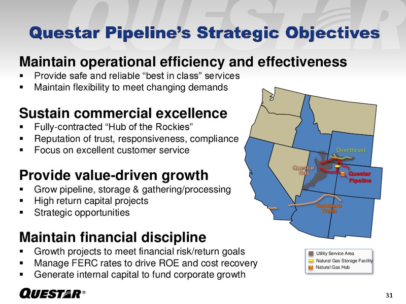 Investor Presentation – Questar Corp – slide 31