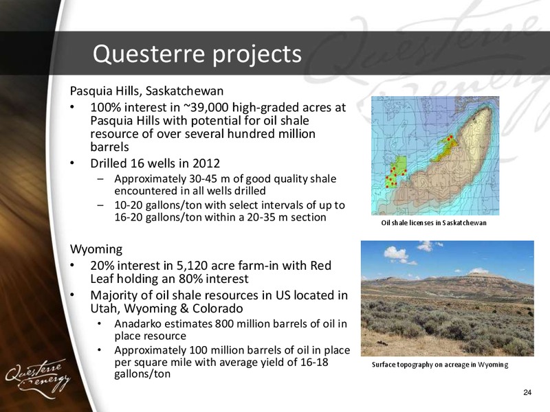 PARETO SECURITIES E&P INDEPENDENTS CONFERENCE – Questerre Energy Corp. – slide 24