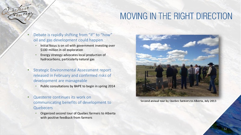 CORPORATE PRESENTATION – Questerre Energy Corp. – slide 27