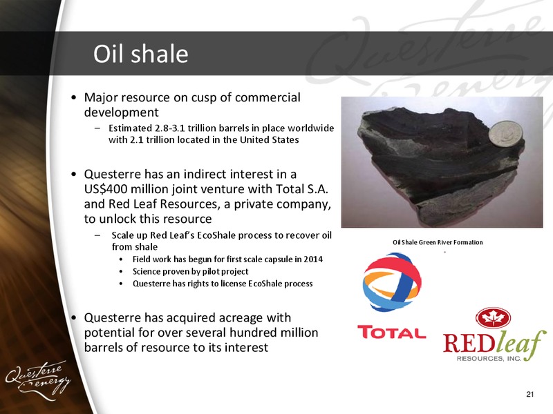 ANNUAL AND SPECIAL MEETING OF SHAREHOLDERS – Questerre Energy Corp. – slide 21