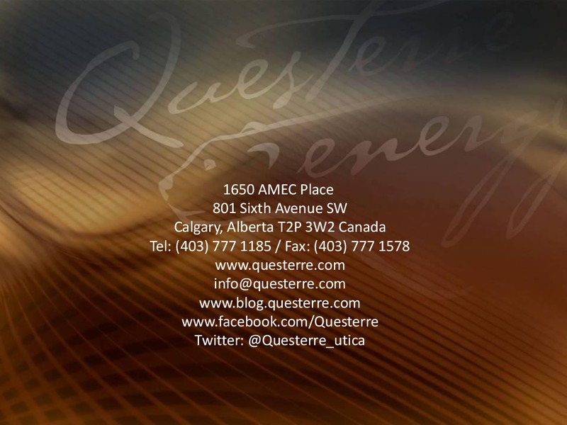 ANNUAL AND SPECIAL MEETING OF SHAREHOLDERS – Questerre Energy Corp. – slide 32