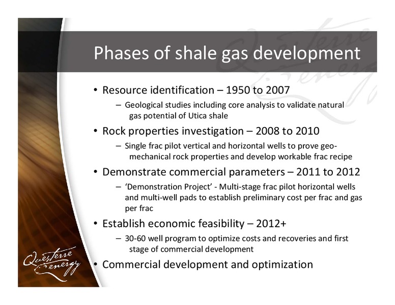 PARETO 17TH ANNUAL OIL AND OFFSHORE CONFERENCE – Questerre Energy Corp. – slide 19