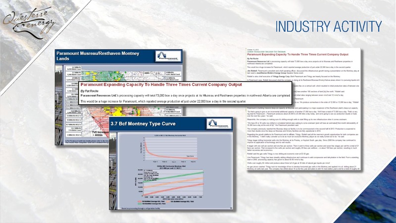 CORPORATE PRESENTATION – Questerre Energy Corp. – slide 17