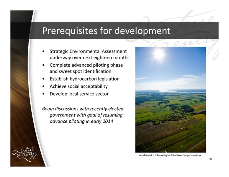 CAPP INVESTMENT SYMPOSIUM – Questerre Energy Corp. – slide 30