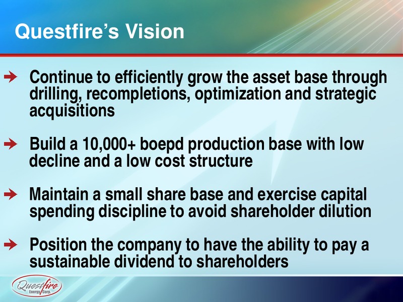 APRIL 2015 CORPORATE PRESENTATION – Questfire Energy Corp. – slide 2