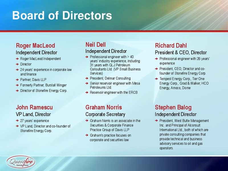 Gaining Momentum Presentation – Questfire Energy Corp. – slide 36