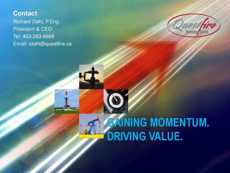 Investor Presentation – Questfire Energy Corp. – slide 37