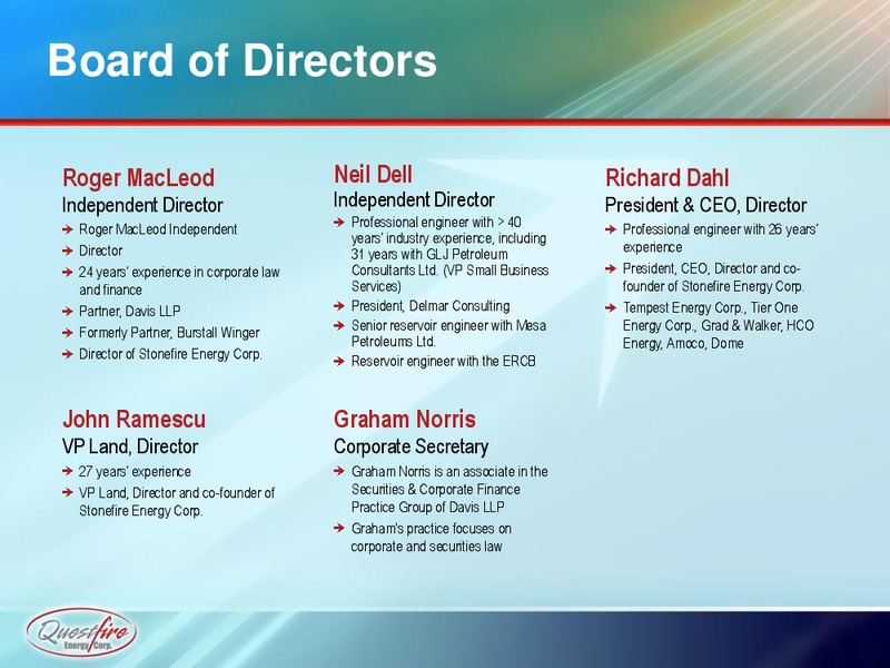 INVESTOR PRESENTATION – Questfire Energy Corp. – slide 33