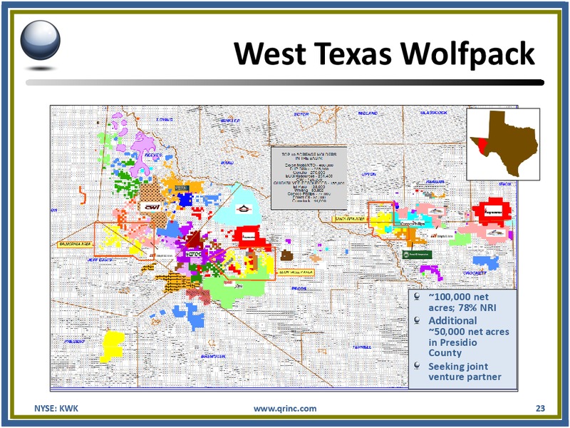 CREDIT SUISSE 2012 ENERGY SUMMIT – Quicksilver Resources Inc. – slide 22