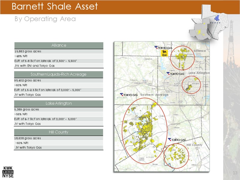 INVESTOR PRESENTATION – Quicksilver Resources Inc. – slide 12