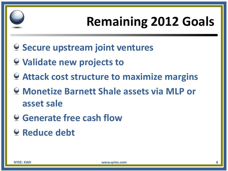 BARCLAYS CAPITAL CEO ENERGY POWER CONFERENCE – Quicksilver Resources Inc. – slide 5