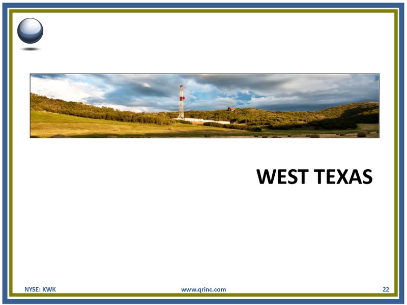 BARCLAYS CAPITAL CEO ENERGY POWER CONFERENCE – Quicksilver Resources Inc. – slide 21