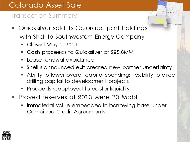 NOVEMBER 2014 INVESTOR PRESENTATION – Quicksilver Resources Inc. – slide 8
