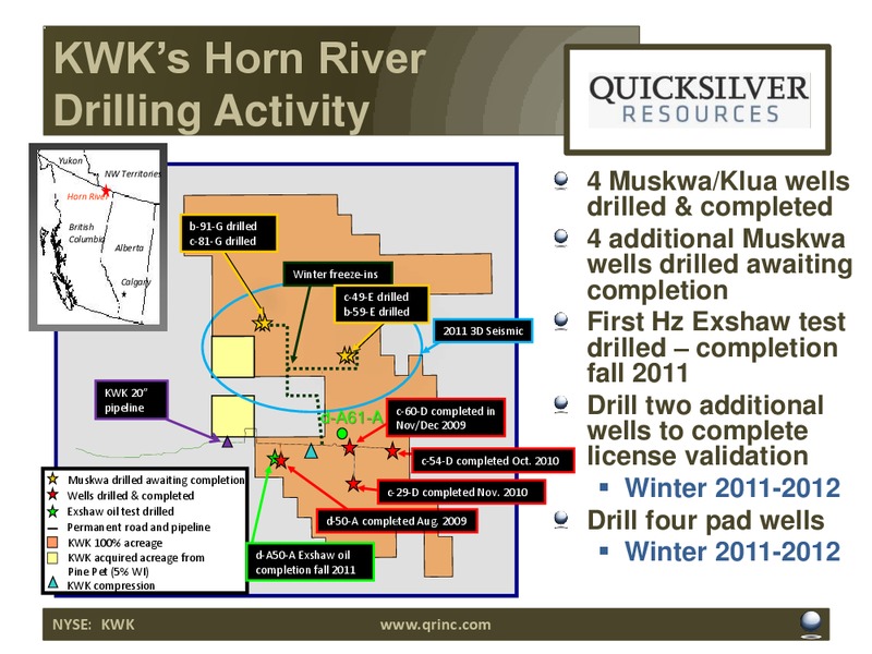 CAPITAL ONE SOUTHCOAST 6TH ANNUAL ENERGY CONFERENCE – Quicksilver Resources Inc. – slide 15