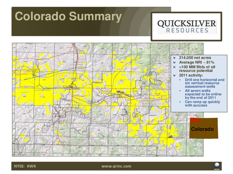 CAPITAL ONE SOUTHCOAST 6TH ANNUAL ENERGY CONFERENCE – Quicksilver Resources Inc. – slide 22