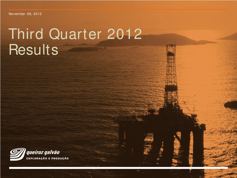 Q3 2012 – QGEP Participacoes SA – slide 1