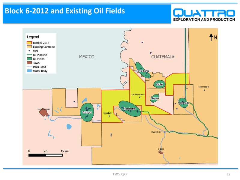 July 2016 Investor Presentation – Quattro Exploration and Production Ltd. – slide 22