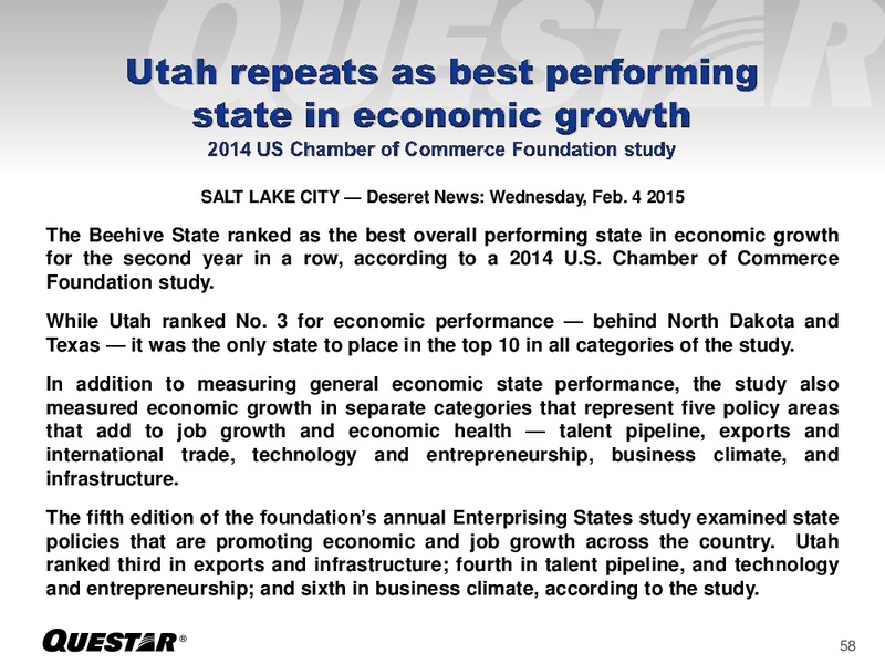 June 2015 European Roadshow – Questar Corp – slide 58