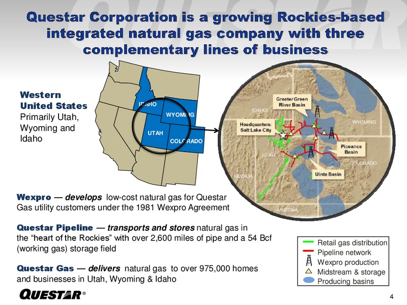 JUNE 2015 INVESTOR PRESENTATION – Questar Corp – slide 4