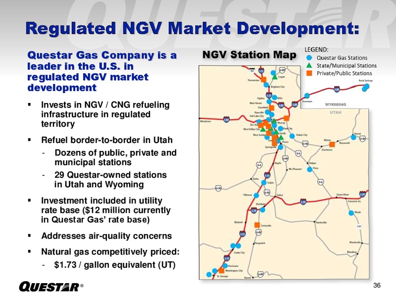 JUNE 2015 INVESTOR PRESENTATION – Questar Corp – slide 36
