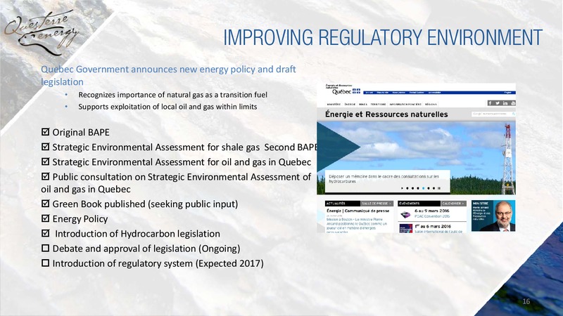 Pareto Oil and Offshore Conference – Questerre Energy Corp. – slide 16