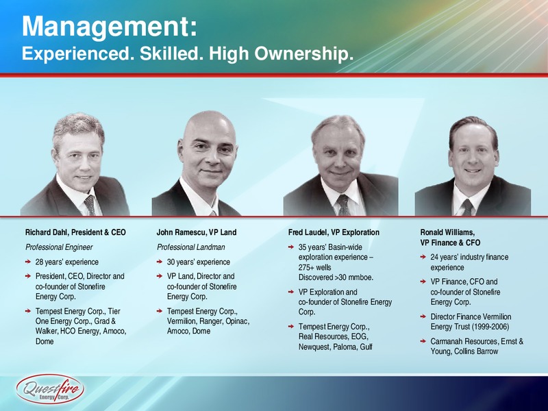 JUNE 2015 ANNUAL GENERAL MEETING – Questfire Energy Corp. – slide 33