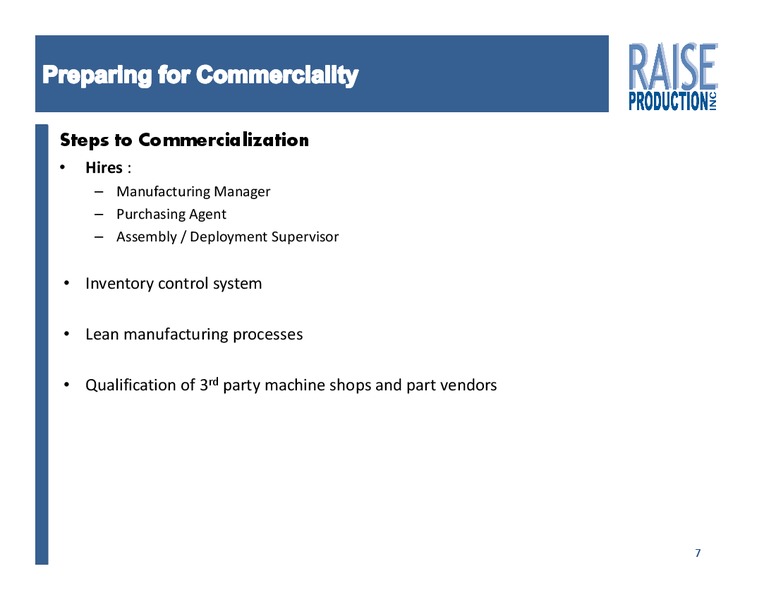 2014 ANNUAL GENERAL MEETING – Raise Production Inc. – slide 6