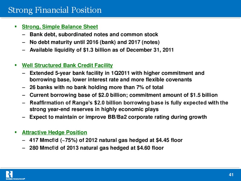 Company Presentation – Range Resources Corp – slide 40