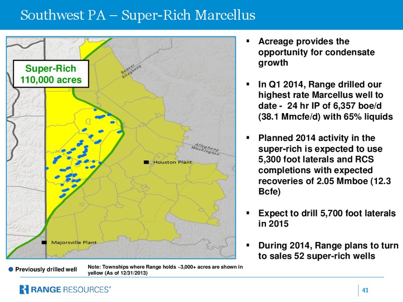 COMPANY PRESENTATION – Range Resources Corp – slide 40