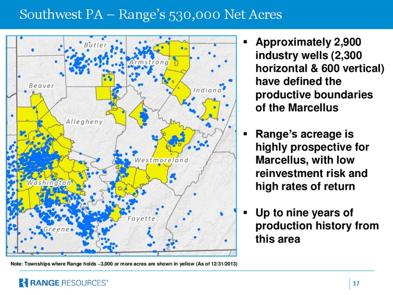 COMPANY PRESENTATION – Range Resources Corp – slide 16